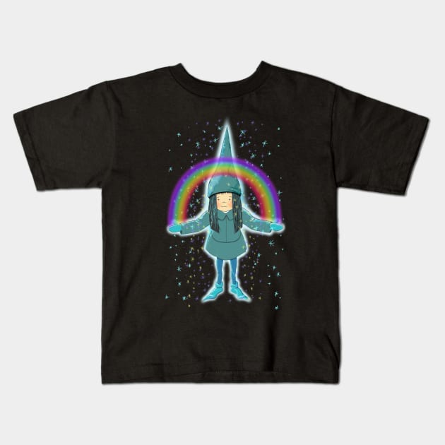 THE MAGICAL BLUE GNOME Kids T-Shirt by KARMADESIGNER T-SHIRT SHOP